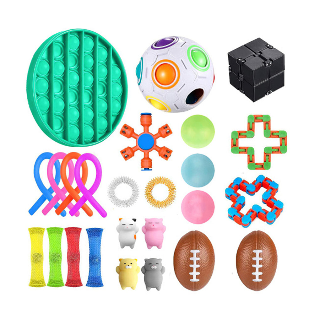 Fidget Speelgoed Zintuiglijke Set Anti Stress Fidget Bubble Speelgoed Decompressie Artefact Hand Spe