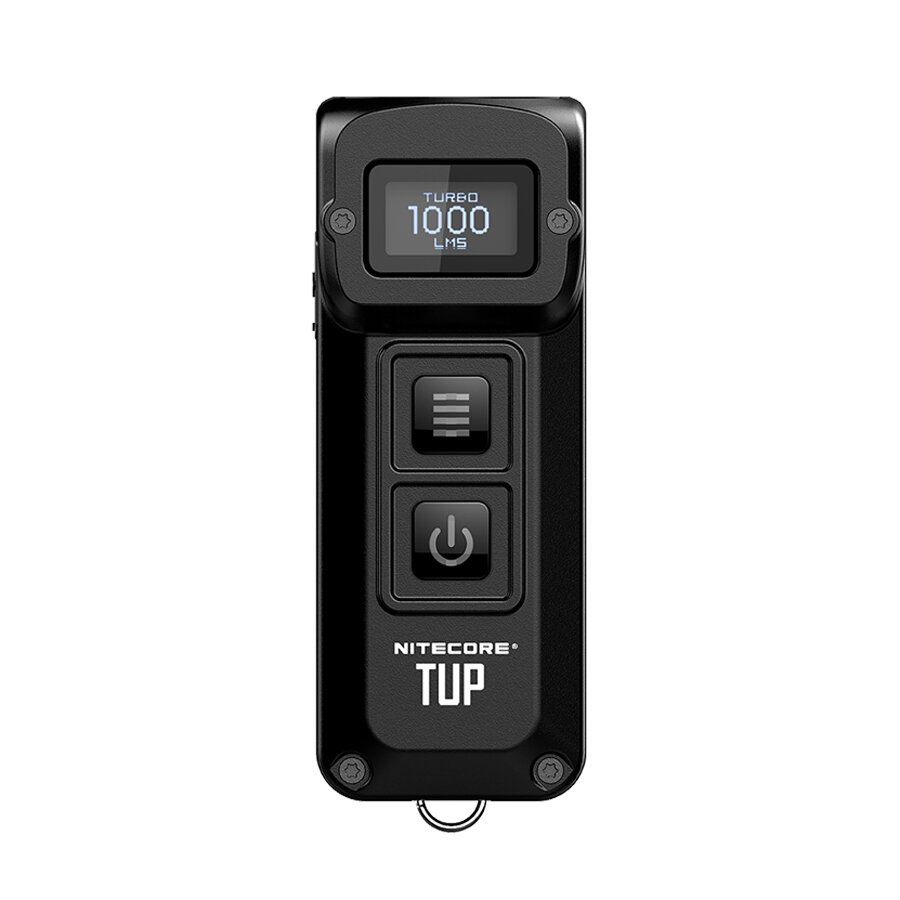 NITECORE TUP LED Keychain ضوء 1000LM Brightness OLED عرض Intelligent Rechargeable Pocket ضوء