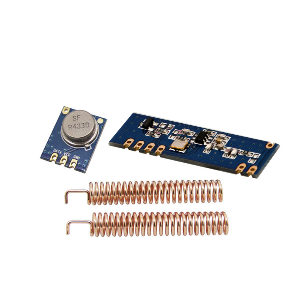 433MHz 100m Wireless Module Kit ASK Transmitter STX882 + ASK Receiver SRX882S + 2pcs Copper Spring A