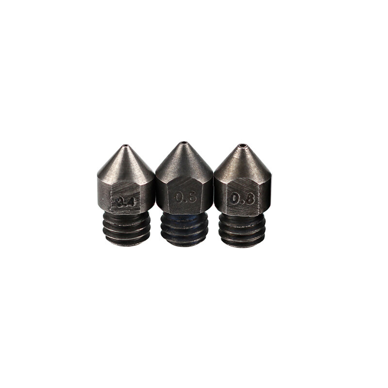 04mm06mm08mm 175mm Hardened Steel Nozzle for Creality CR 10Ender3 AnetMakerbot 3D Printer Part High Temperature