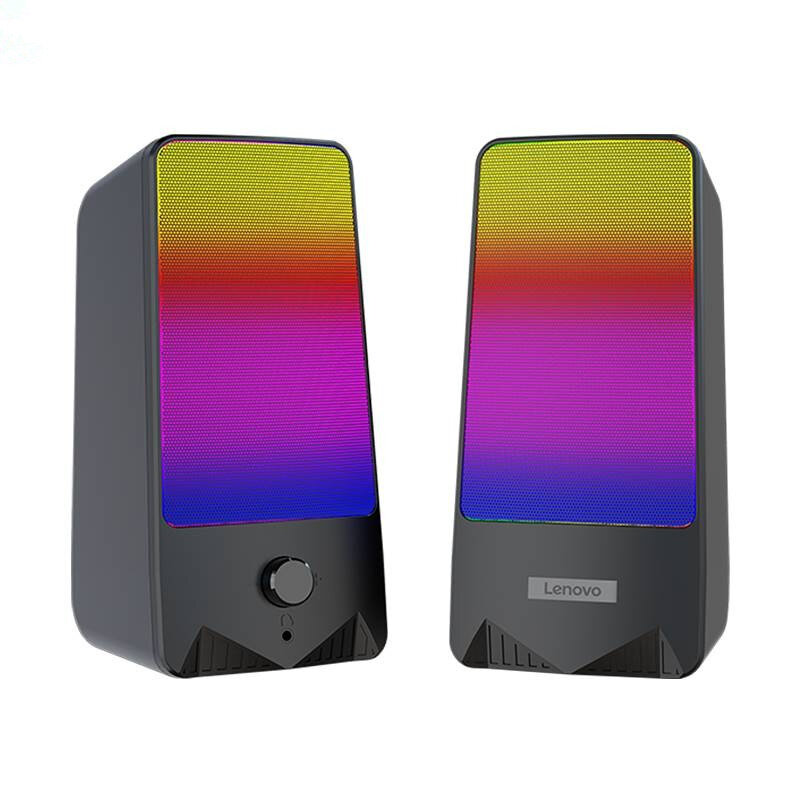 Lenovo TS40 bluetooth RGB Gaming Speaker 6D Surround Stereo Bass Subwoofer Computer Desktop Speaker