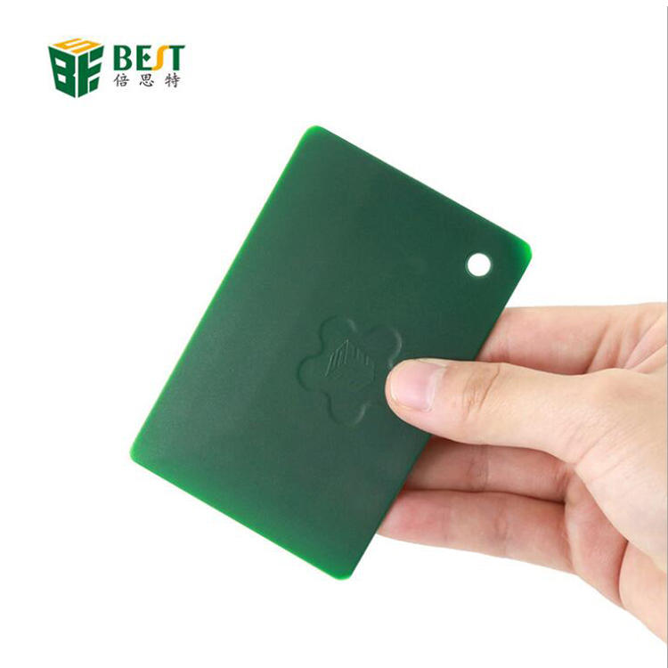 BEST BST-113 Green Disassembly Card Plastic PC Skid Auto Film Tool Phone Pry Opening Tool