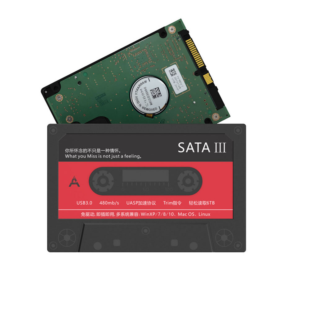 ノートブック用の2.5インチUSB 3.0 SATA HDD SSD外付けハードドライブエンクロージャからUSBディスクノスタルジックな6Gbpsソリッドステートディスクハードディスク