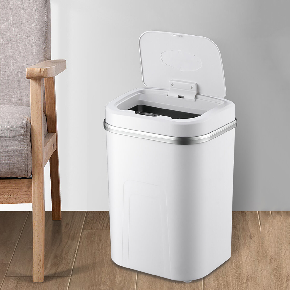

Bakeey 15L Smart Trash Can Touchless Infrared Motion Trash Can 4 GalLarge Capacity Automatic Induction Garbage Bin