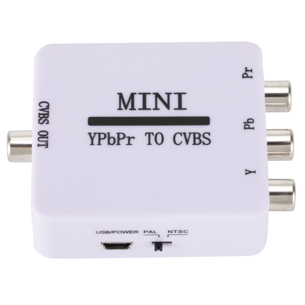 Grwibeou Mini YPbPr naar CVBS Video Converter Adapter Kleurverschil naar AV Converter 1080P voor TV 