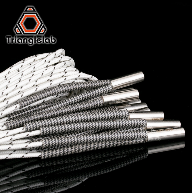 Trianglelab® / Dforce® 6*20MM 12V / 24V 50W Heater Cartridge With 100CM cable For V6 HOTEND Volcano MK8 MK9 3D Printer