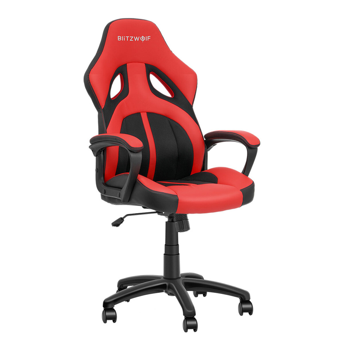 BlitzWolfÂ® BW-GC3 Gaming-stoel in racestijl PU + mesh Materiaal Gestroomlijnd ontwerp In hoogte verstelbare stoel Verbrede stoel Thuiskantoor