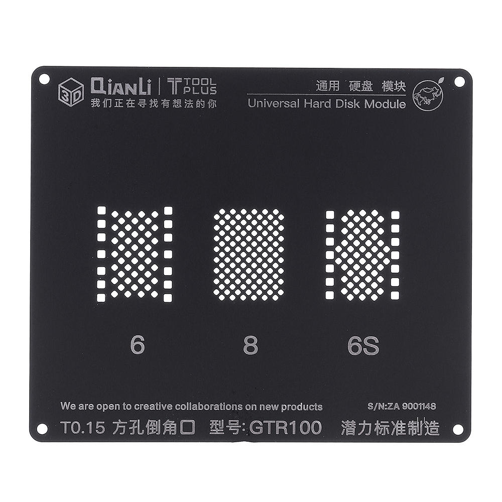 

Qianli GTR100 3D BGA Трафарет для реболлинга Модуль жесткого диска BGA Ремонт для реболлинга Инструмент для телефона 5 5
