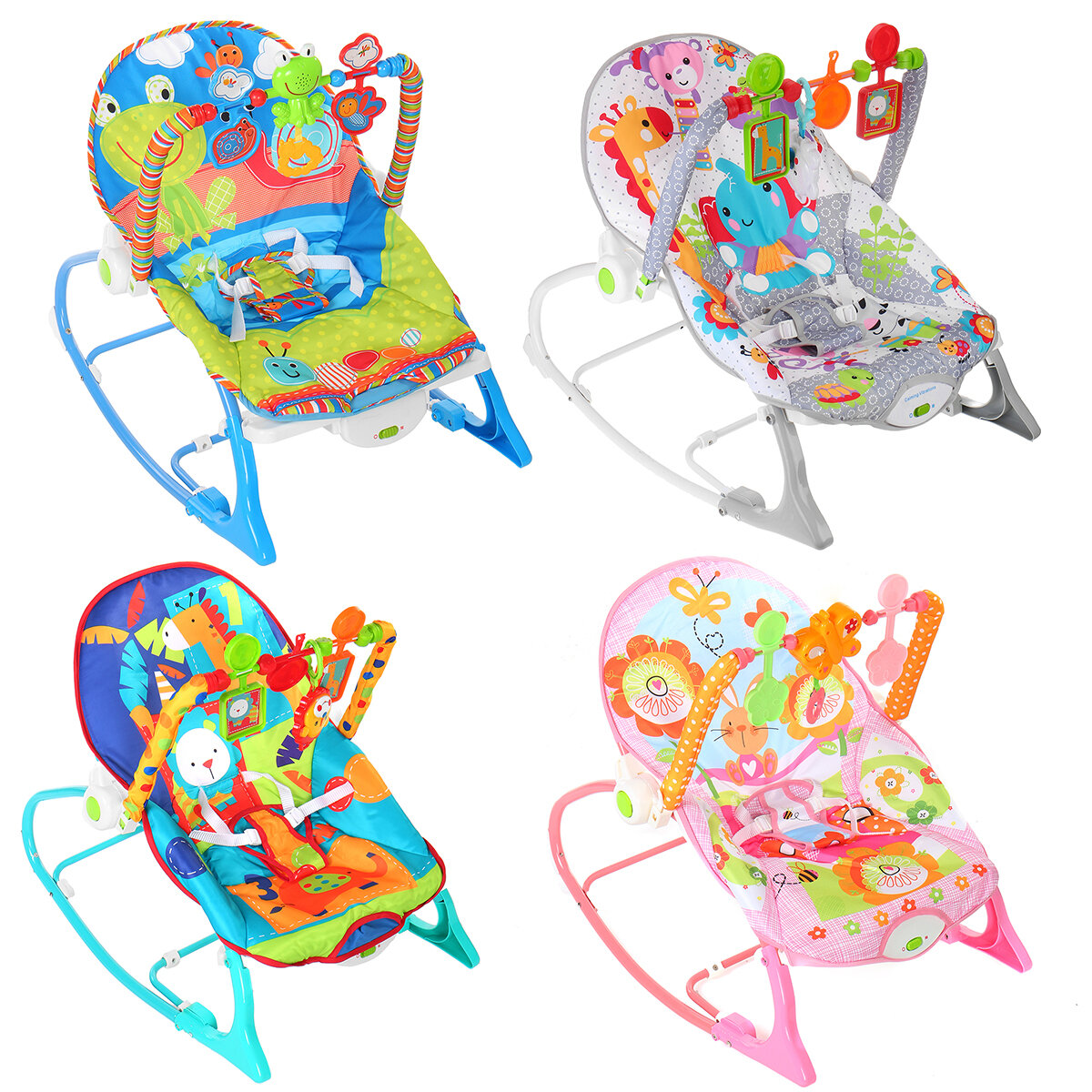Multifunctional Lightweight Baby Cradling Chair Music Vibration Infant-to-Toddler Rocking Chair