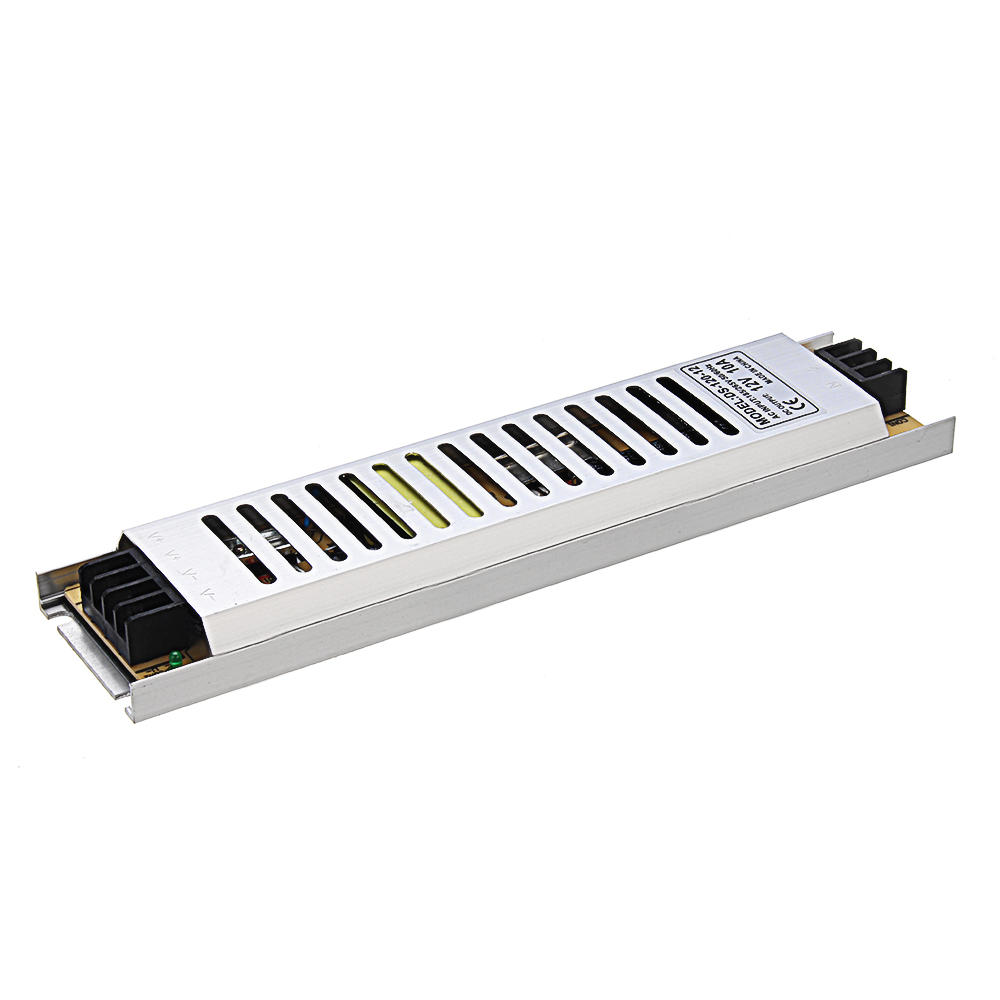 AC180-240V to DC12V 10A 120W Ultra-thin Lamp LED Box Switching Power Supply 226*53*18mm