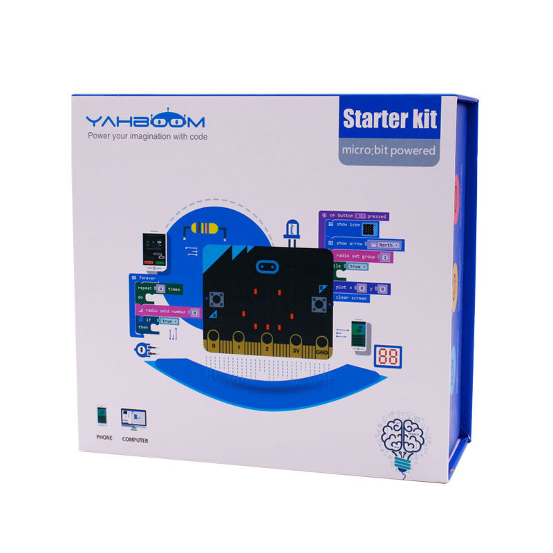 

Yabo Smart Micro:bit Fun Learning Kit Graphical Programming Development Board STEM Maker without Microbit