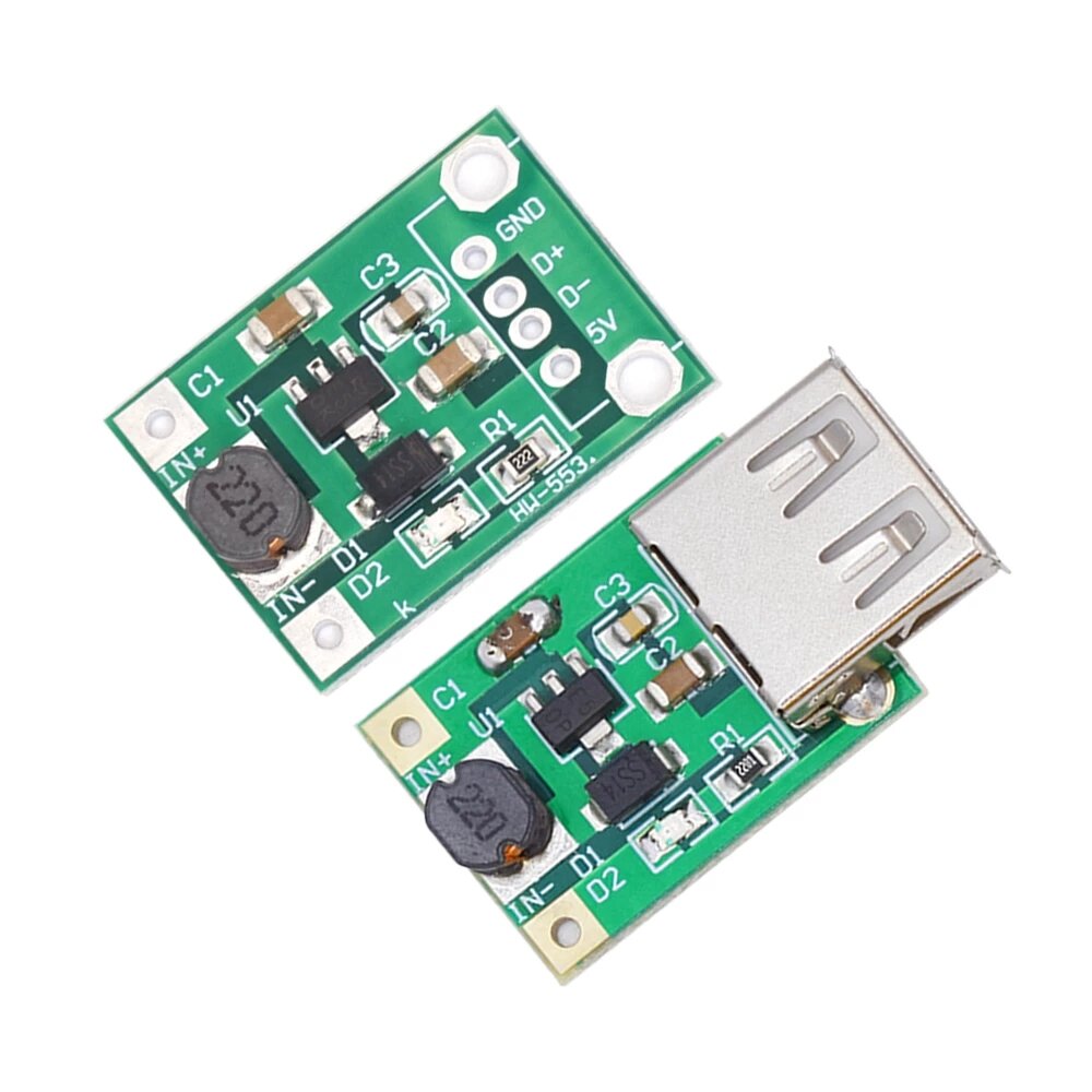 09V 5V to 5V DC DC Adjustable Boost Power Supply Module 1A 15A 3A USB Output Charger Step Up Module