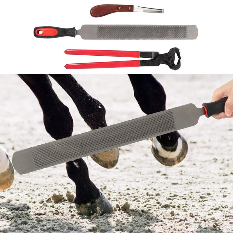 Farriers Equestrian Horse Cattle Hoof Nipper Cutter File Rasp Trimming Set, Banggood  - buy with discount