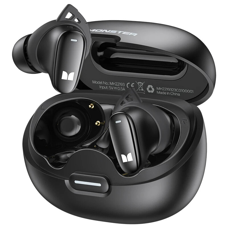 

Monster N-Lite 206 TWS Earbuds Wireless bluetooth SIG5.4 Earphone HiFi Lossless Sound AI Smart Noise Cancelling 20H Play