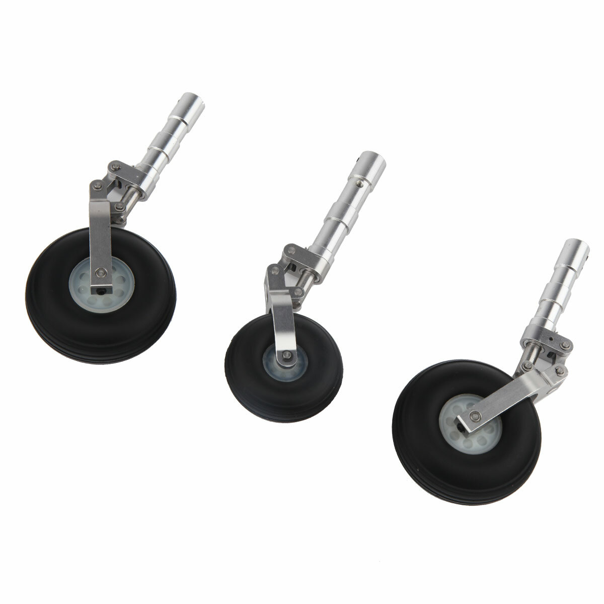 

3-piece Set Aluminium Alloy Anti-Vibration Landing Gear For Scale RC Airplane Shock Absorbing Aircraft Model Parts