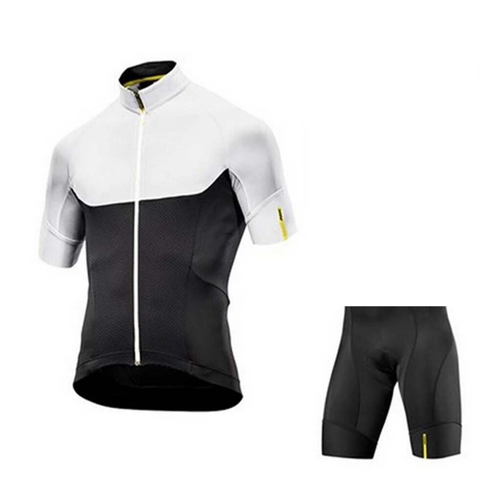 Cycling Jersey Set Cycling Men's Summer Clothing Short Sleeve&Cycling Shorts With Seat Padding Breathable Quick-Drying F