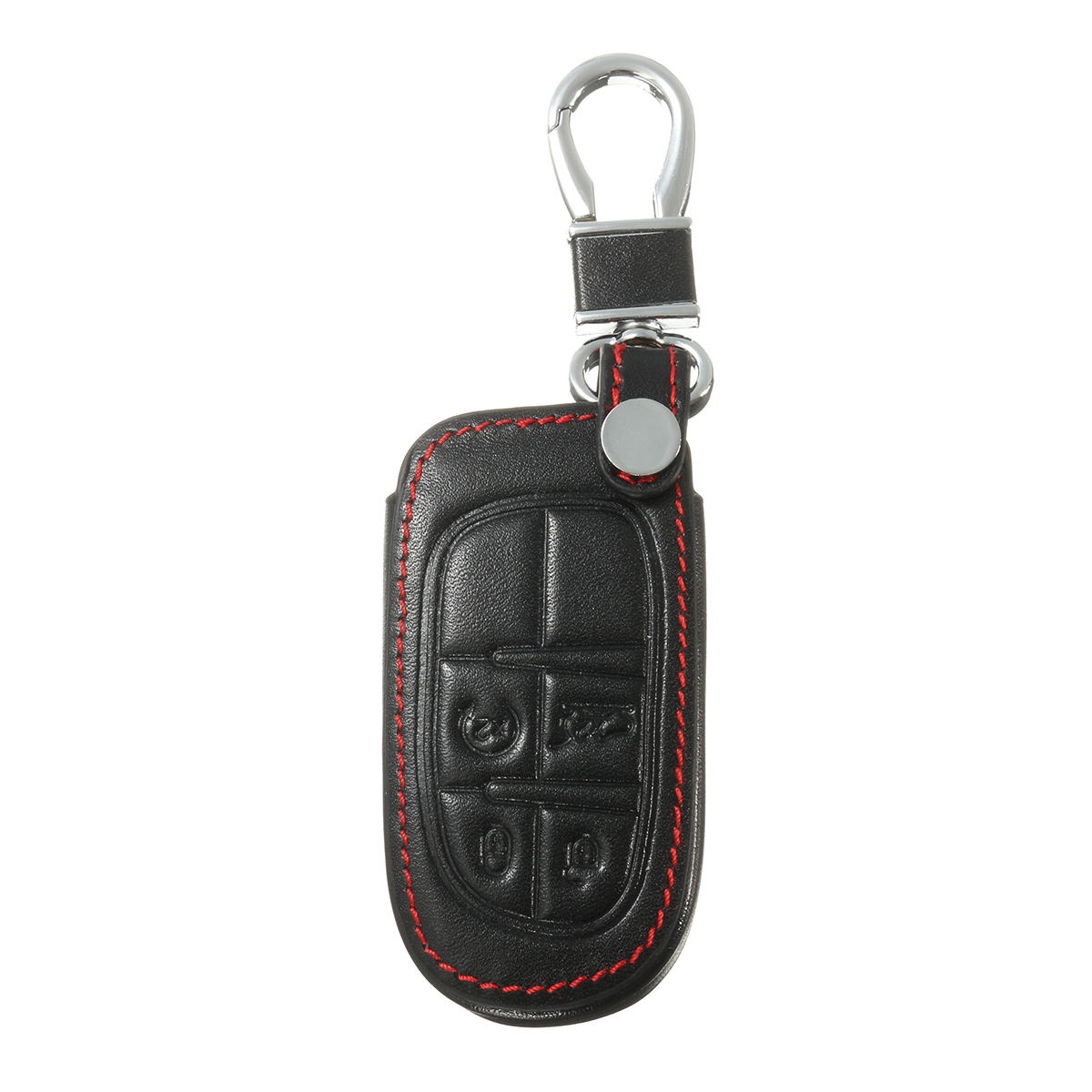 Car?Key?Case?Cover?4?Buttons PU?Leather Key FOB Case Cover Voor Jeep Grand Chrysler 300 Dodge