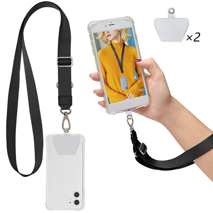 

Bakeey Universal Phone Lanyard Length Adjustable Nylon Crossbody Shoulder Neck Cord Strap Cell Phone Lanyards Compatible