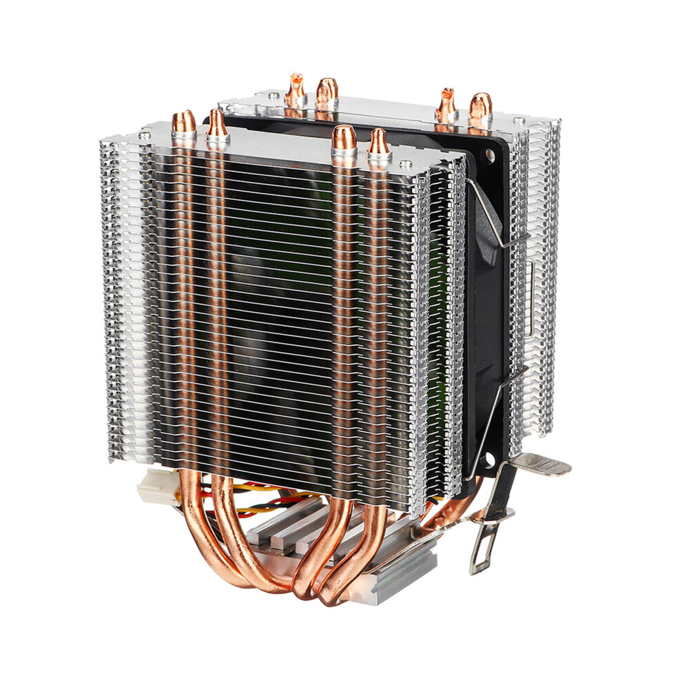 

CPU Cooler Dual Tower for Intel LGA 775/1150/1151/1155/1156/1366 AMD 4 Heatpipe Radiator Quiet Cooling Fan Cooler for Co