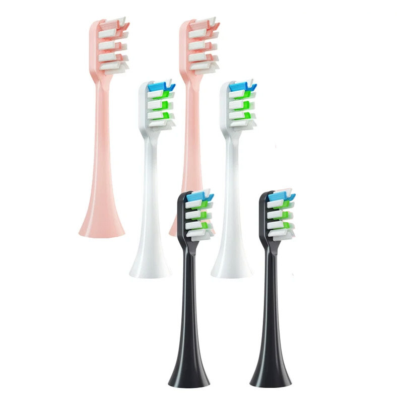 2 stuks Tandenborstelkoppen Sonic Elektrische Tandenborstel Zachte Borstelkoppen voor SOOCAS X3/X3U/X5 Vervangende Tande
