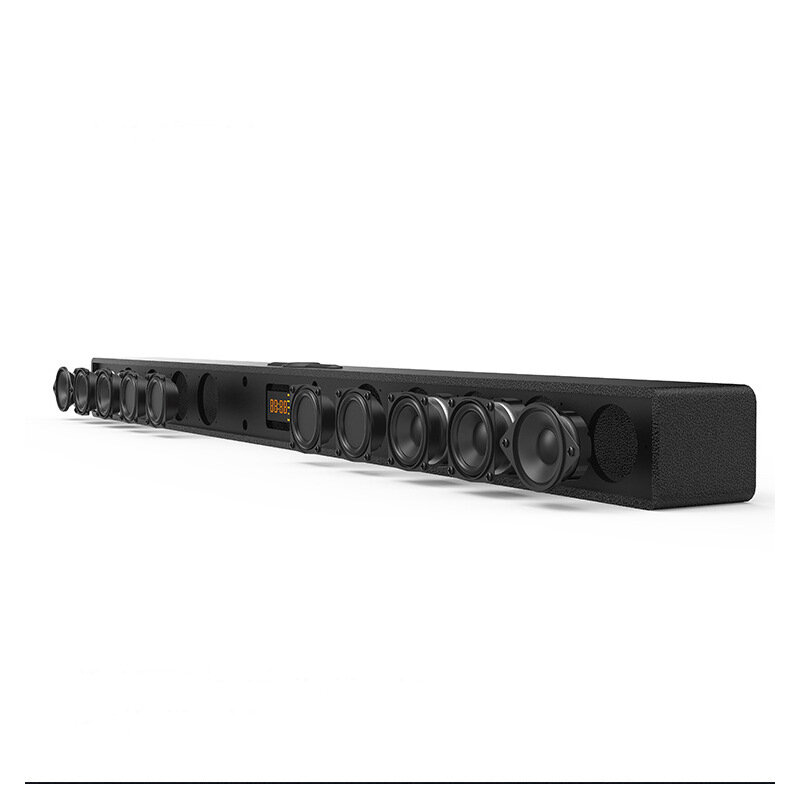 

Wooden Soundbar bluetooth 4.2 Subwoofer Speaker Stereo 3D Surround Lossless HD Speaker Karaoke Home Theatre Echos Wall T