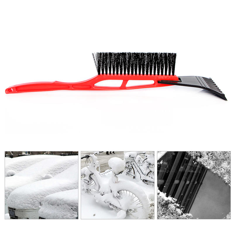 2 in 1 Ice Snow Shovel Scraper Outdoor Winter Car Windows Clean Removal Brush Shovel