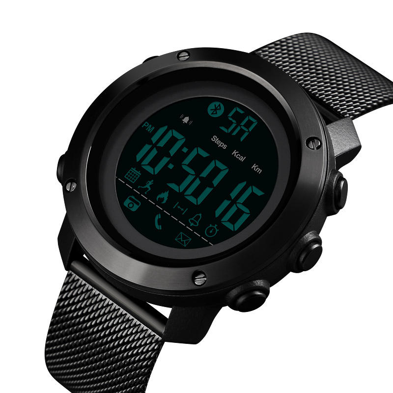 

SKMEI 1462 Calories Pedometer Call Message Reminder Remote Camera Milanese Strap bluetooth Smart Watch