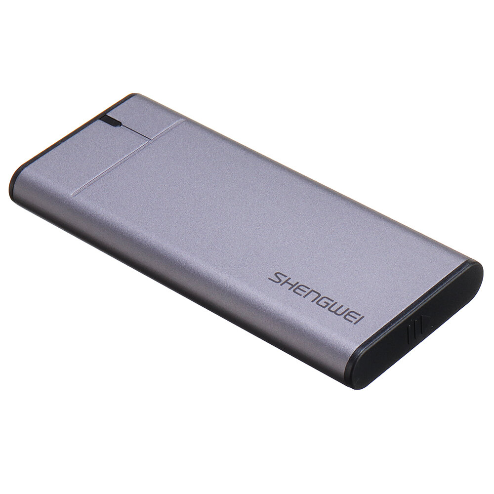 Shengwei Type C USB3.1SSD外付けハードドライブエンクロージャーM.2NVMEハードディスクボックス10Gbps、Type CケーブルZSD2001J