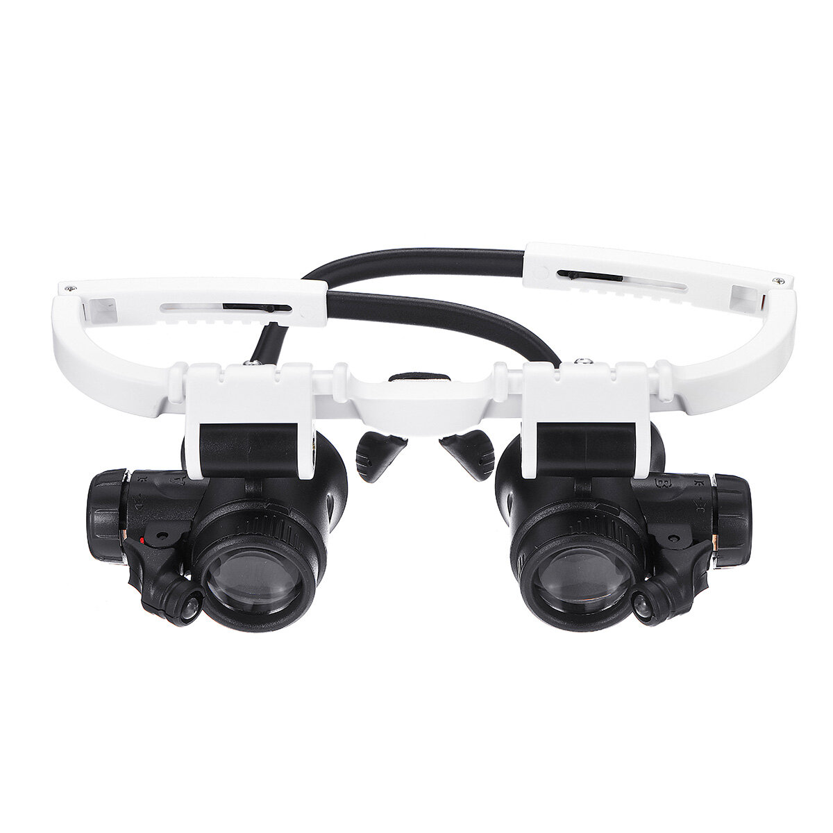 23X binoculaire oculaire loupe lunettes loupe bijoutier montre kit de réparation réglable LED lumière