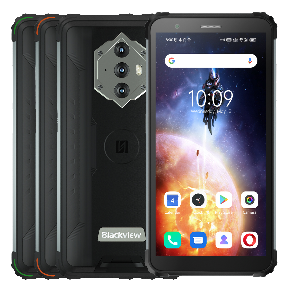 Blackview BV6600E Global Bands IP68&IP69K Waterproof Android 11 8580mAh 4GB 32GB SC9863A 5.7 inch Octa Core 4G Rugged Sm