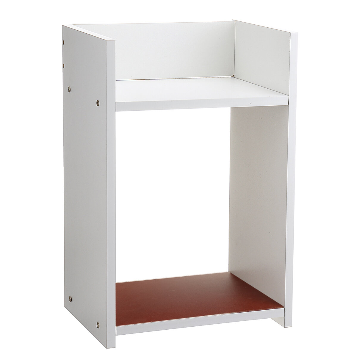 Assembled Storage Cabinet Wooden Storage Bedside Cabinet White Bedroom Locker for Home Office