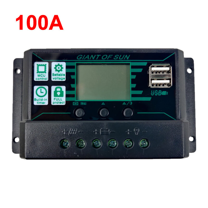 best price,12v/24v,100a,lcd,solar,controller,pwm,charger,discount