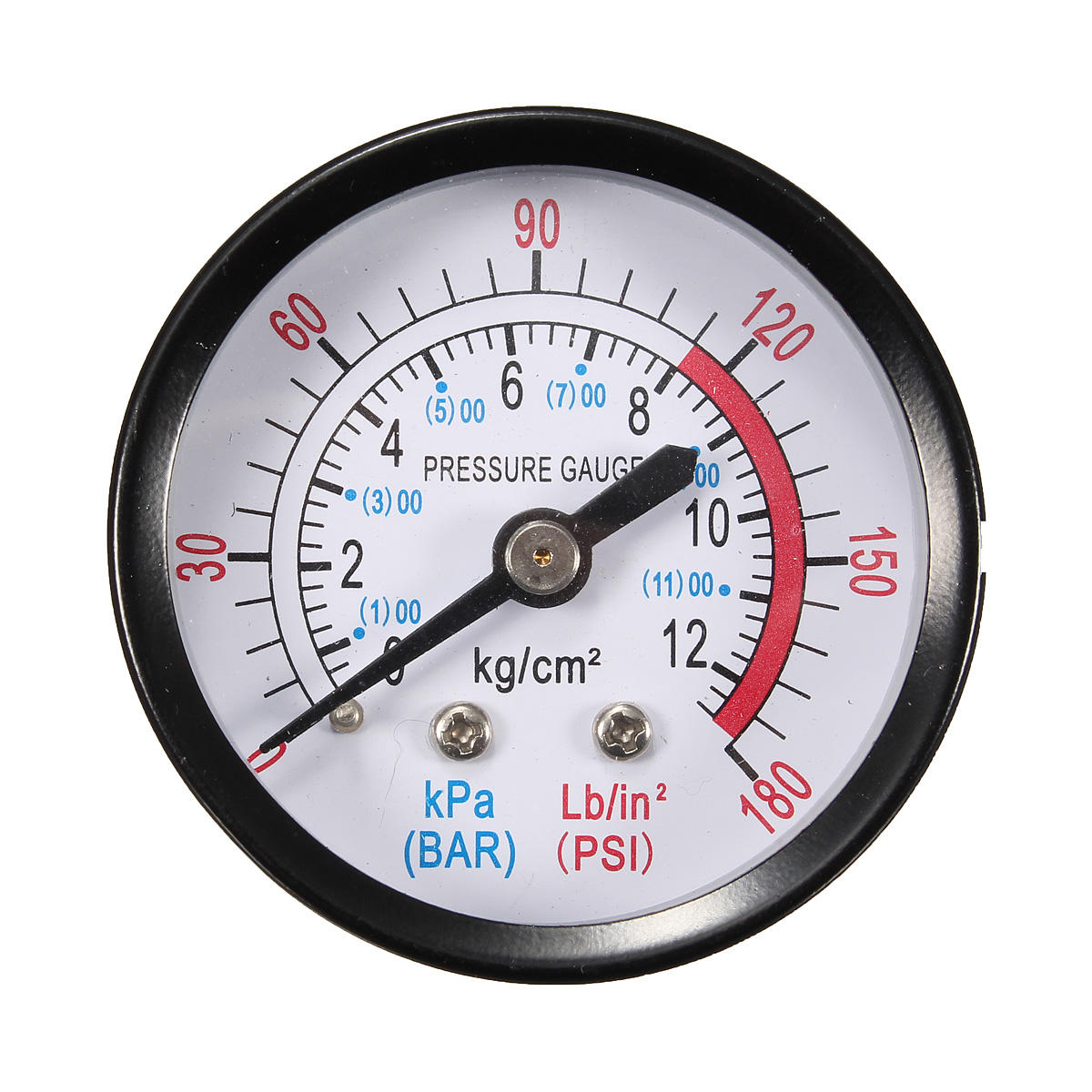 52 mm 0-180 PSI 0-12 Bar  1/4"  Luftdruck Manometer Druckluftmesser Messgerät 