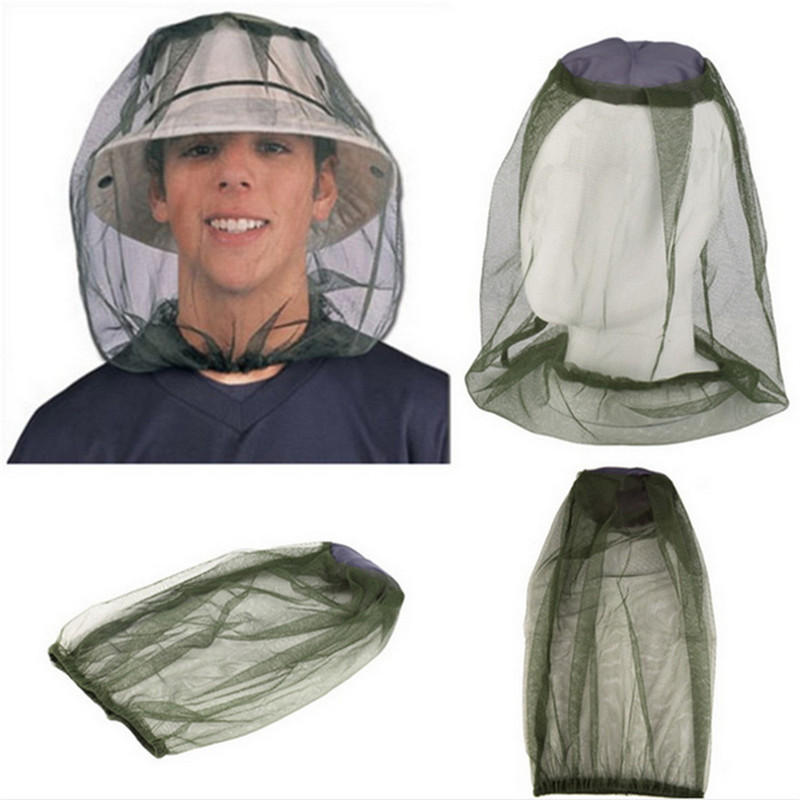 Bijenteelt Hoofd Net maas Gezicht Protector Mosquito Cap Fly Bug Insect Hat Outdoor Camping