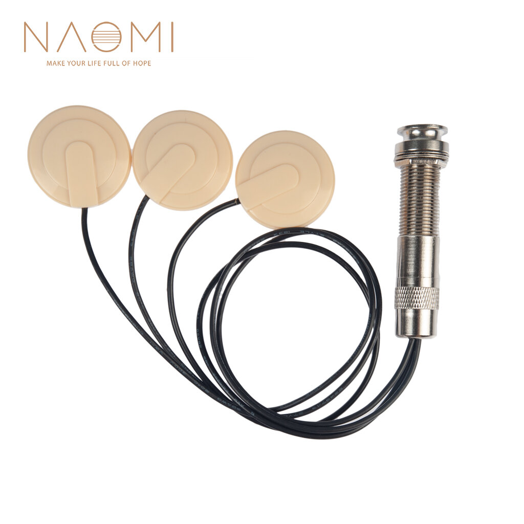

NAOMI NM-3Y Piezo Pickup 6.35mm Guitar Piezo Pickup 3 Transducer For Guitar Ukulele Mandolin Guitar Parts Accessories