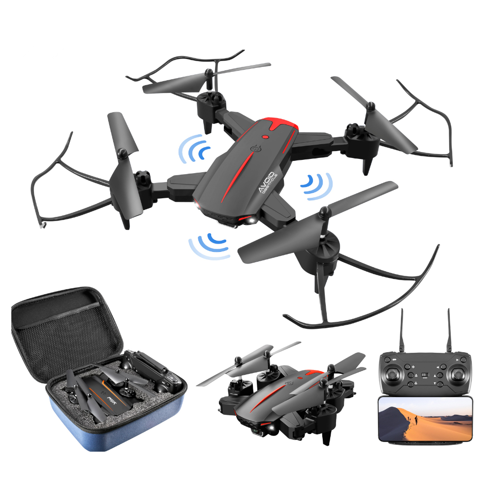 KY605 Mini Drone met 4K Dual Camera Obstakel vermijden Optische Stroom Positionering Opvouwbare RC Q