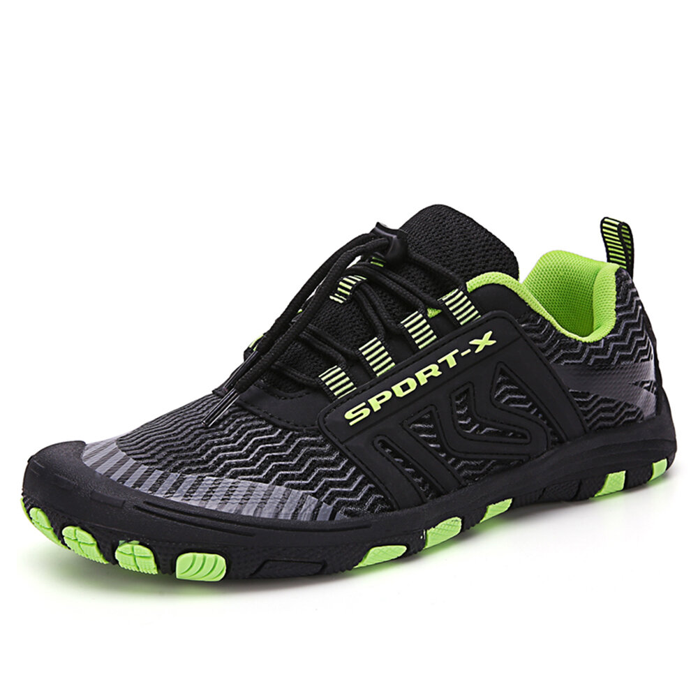 Men's Non-slip Soft Mesh Wading Lace Up Outdoor Sports Shoes