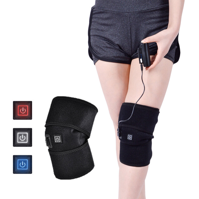 

Knee Heating Pads Brace Support Pads Thermal Heat Therapy Wrap Knee Massager for Cramps Arthritis Pain Relief Health Car