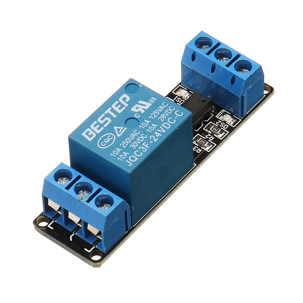 1 Channel 24V Relay Module Optocoupler Isolation With Indicator Input Active Low Level BESTEP for Arduino - products tha