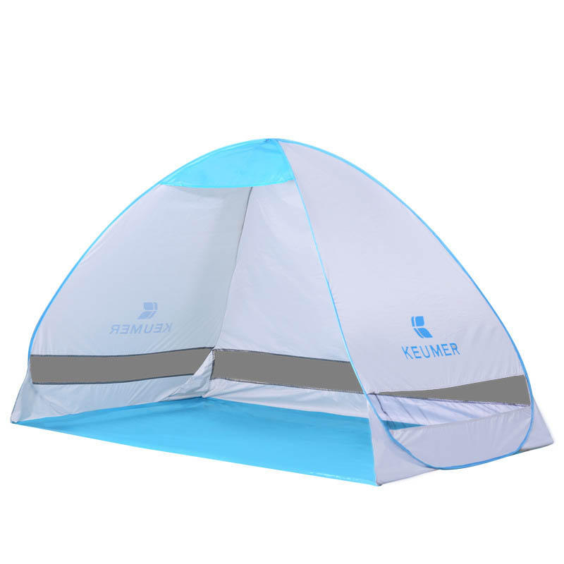 Kültéri dupla 2 személyes kemping sátor automatikus gyorsnyitás egyrétegű strand UV napernyő