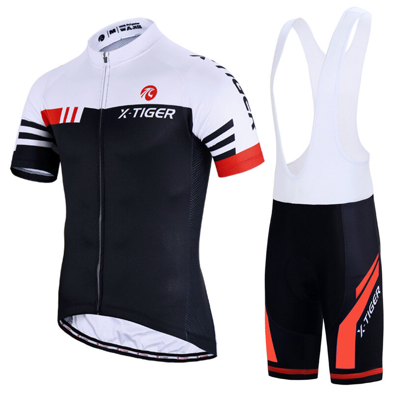 X-TIGER cyclisme maillot ensembles été cyclisme bavoir pantalon route vélo maillots vtt vélo porter respirant cyclisme vêtements