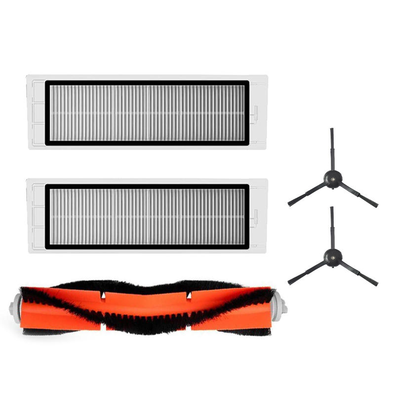 

Accessories for XIAOMI Mijia Roborock S50 S51 S55 Sweeping Vacuum Cleaner Main Brushx1 Side Brushx2 Filterx2 Non-origina