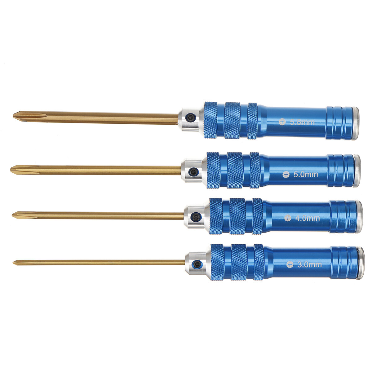 4PCS RJXHOBBY Phillips Screwdriver Tools Kit Set 3.0mm/4.0mm/5.0mm/5.8mm for RC FPV Car Boat Airplan