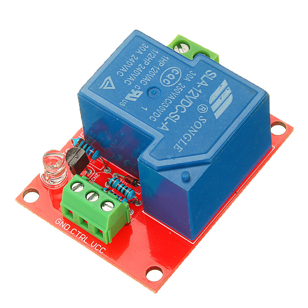 3pcs BESTEP 12V 30A 250V 1 Channel Relay High Level Drive Relay Module Normally Open Type For Auduino