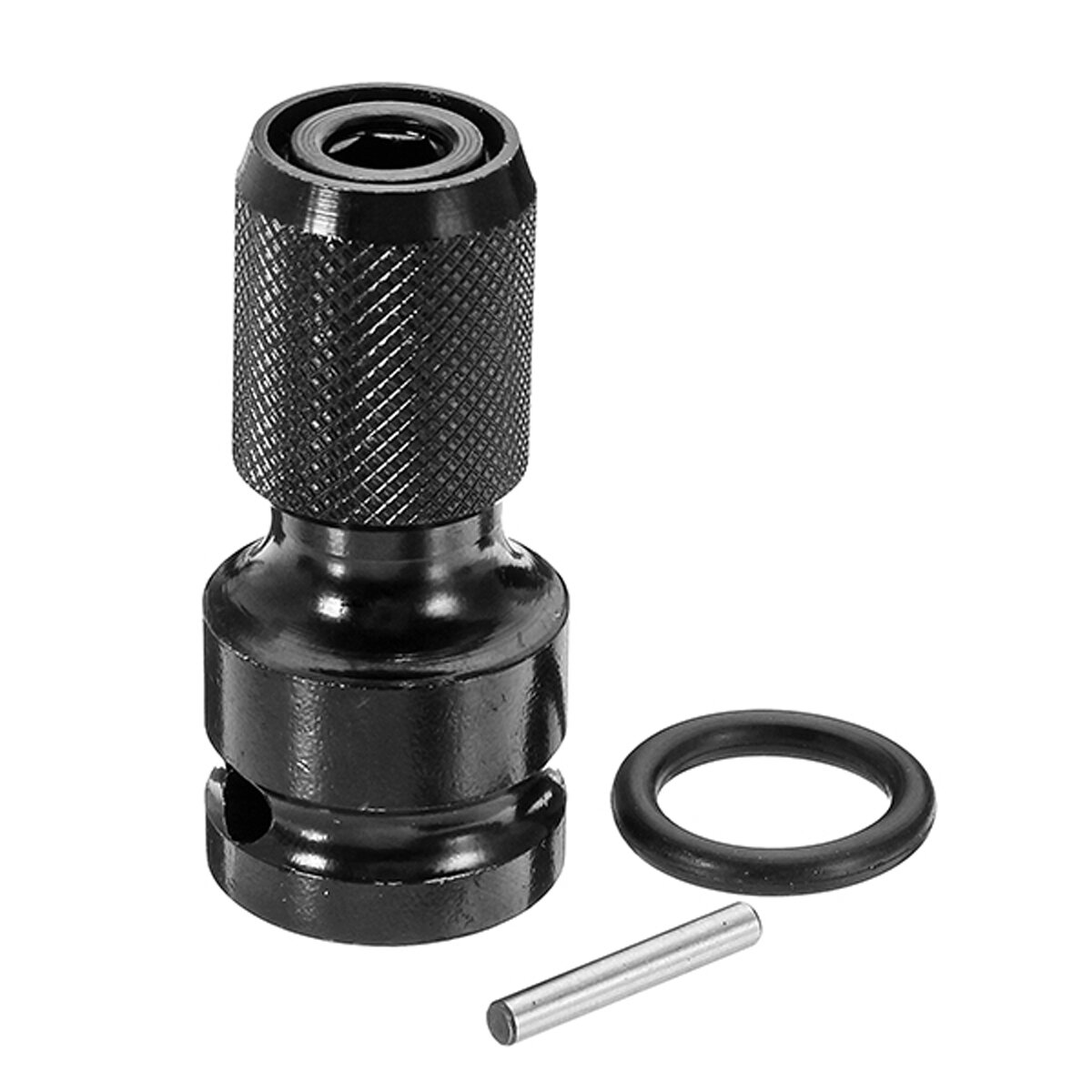 1/2Inch Square Drive to 1/4 Inch Hex Shank Adapter Telescopic Socket Drill