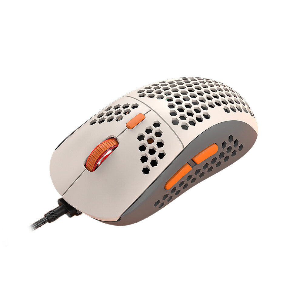 M8 Mouse para jogos com fio 800-6400DPI Ajustável Ergonomics Mouse with RGB Backlit Gaming Engine Macro Programming 7 Ke