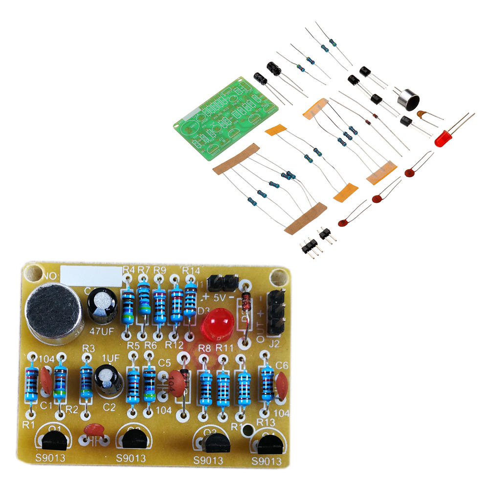 DIY Elektronische klappen Voice Control Switch Module Kit Inductie Training DIY Productie Kit