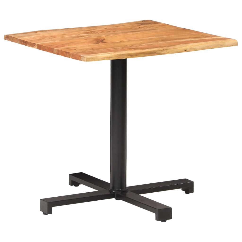 

Bistro Table with Live Edges 31.4"x31.4"x29.5" Solid Acacia Wood