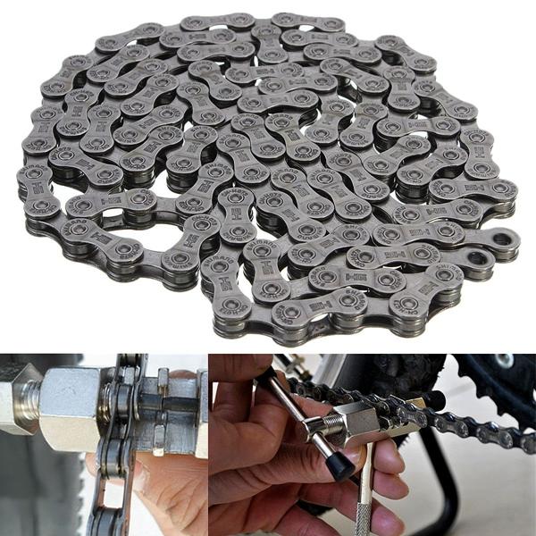 VOANZO Bicycle Chain Full plating Silver Rust-proof Mountain Road Bike Chain 9-speed 27-speed