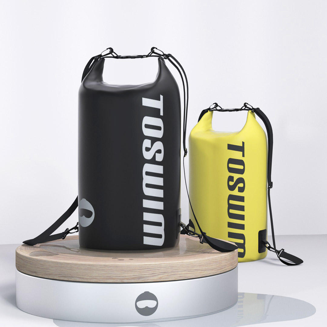 TOSWIM 15L Vízálló száraz táska váll vödör hátizsák úszó tároló táska kültéri utazás